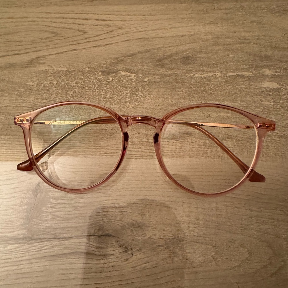 Round Pink Glasses